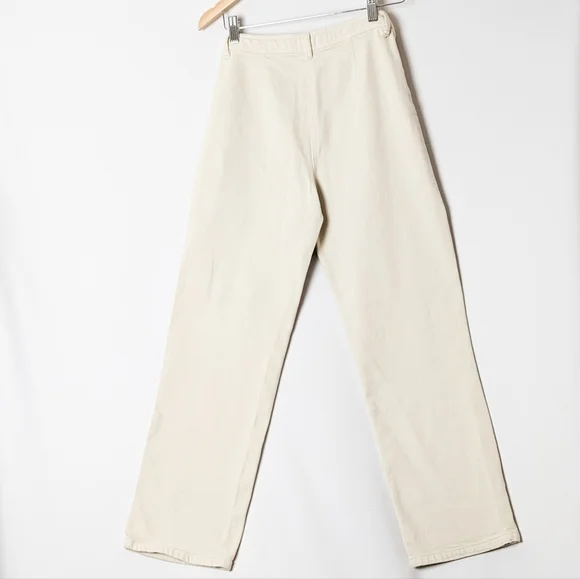 WILFRED Modern Utility Pant Wide Leg Trouser GD Birch White 2 Aritzia - Picture 10 of 13